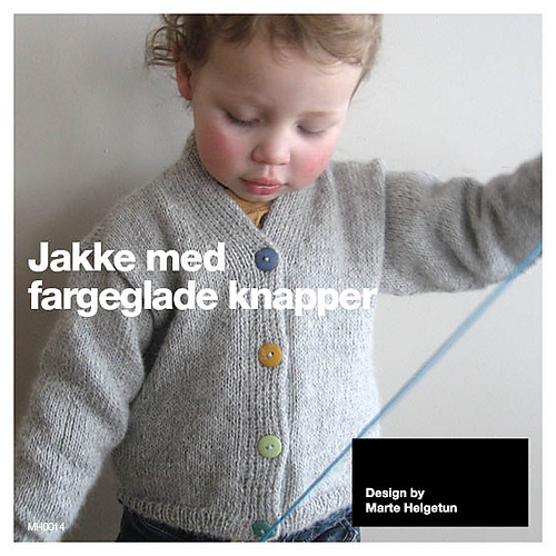 Jakke med fargeglade knapper - marte