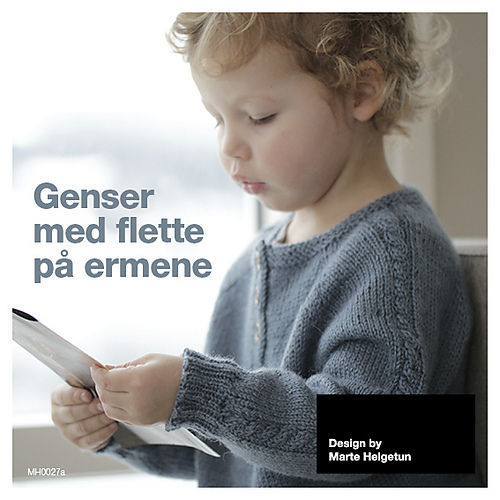 Genser med flette på ermene - marte