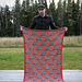 The "Jump In The Line" blanket pattern