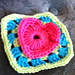 Granny Square Club: Heart square photo 4