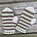 Vanten Åkerbärsstråk pattern