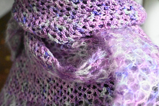 the secret is the interplay of the textures of the two yarns 