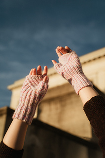 Aran weight:
Left - half brioche
Right - ribbing
Worn reversed