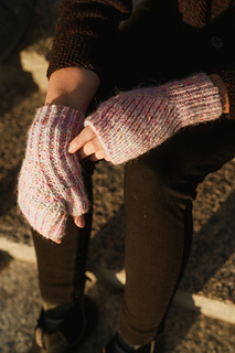 Aran weight:
Left - half brioche
Right - ribbing