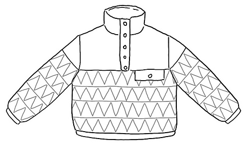 Outlined drawing to color (sizes 1 to 5)