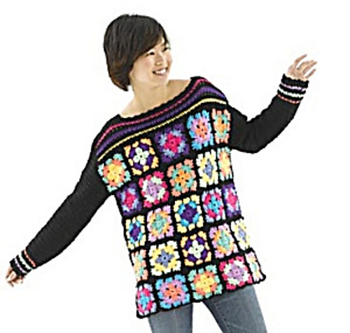 Granny Square Pullover #40218 photo 1