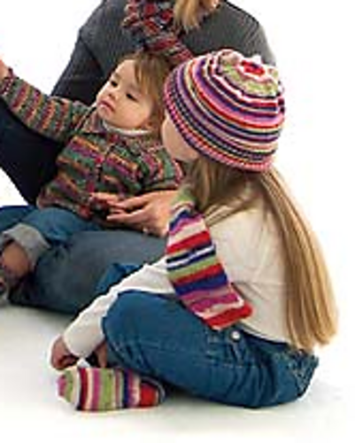 Striped Child’s Hat, Scarf & Socks: Socks photo 1