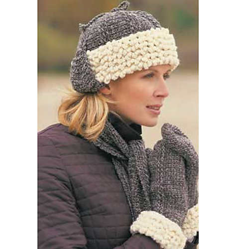 Sheepskin Hat, Scarf & Mittens (Hat) photo 2