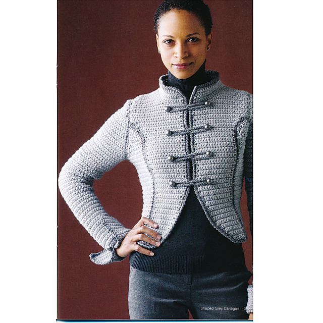 Shaped Grey Cardigan