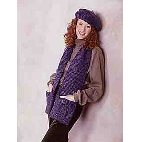 Beret & Scarf (Crochet) photo 1
