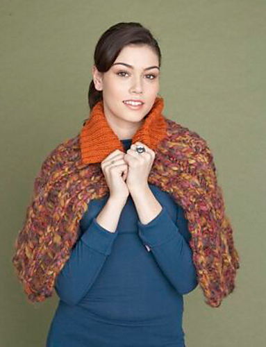 Drop Stitch Capelet #60612