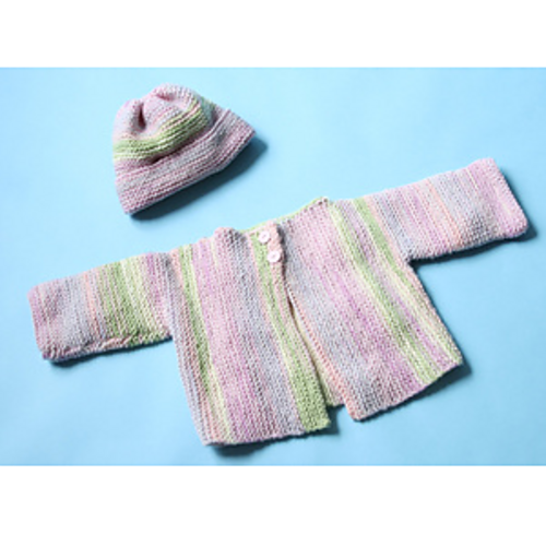 Rose Lichen Cardigan and Hat photo 1