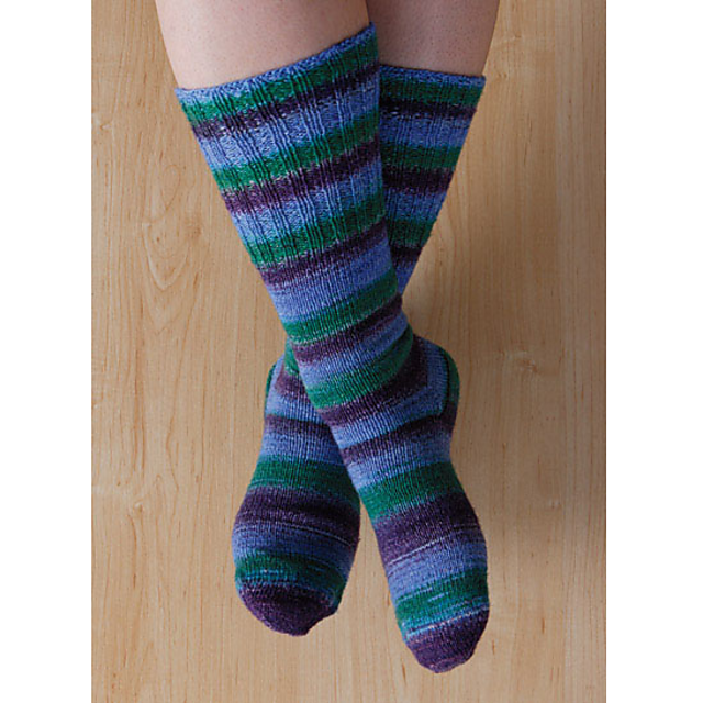 Ravelry Two at Once, ToeUp Magic Loop Socks pattern by Knit Picks Design Team