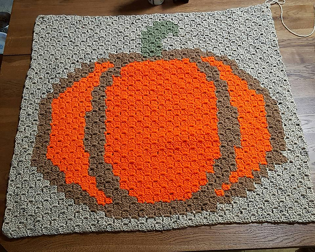 Ravelry Pumpkin Square pattern by Kim Latshaw
