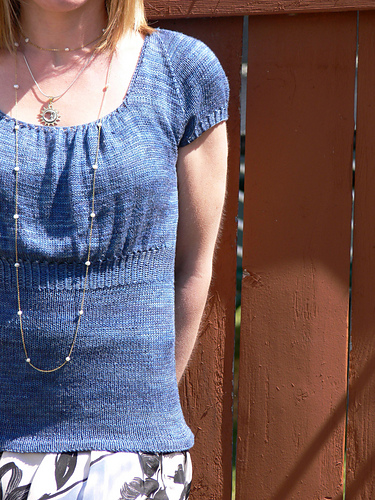 Silk Peasant Tee photo 2