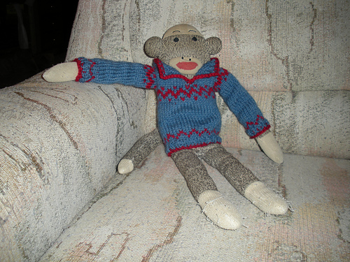 Sweater for a sock monkey photo 1