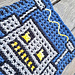 Robot Mosaic Dishcloth pattern 