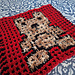 Teddy Bear Mosaic Dishcloth pattern 