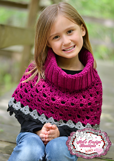 Ravelry: Pistachio Poncho (Child 1-3y, 3-5y, 5-8y) pattern by Salena Baca