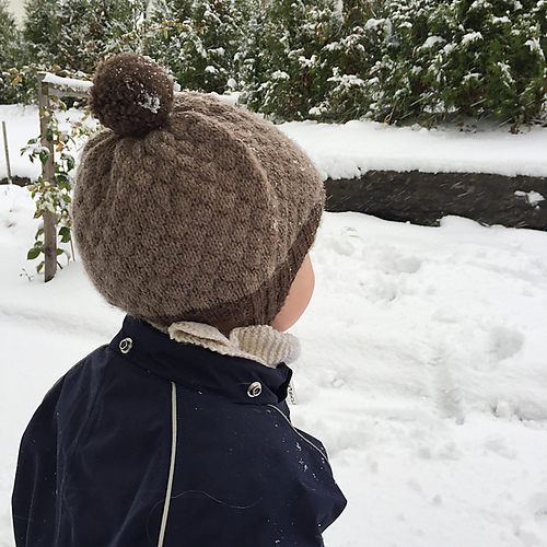 Bobblemellow lue og votter - Ann-Kristin Fugleberg