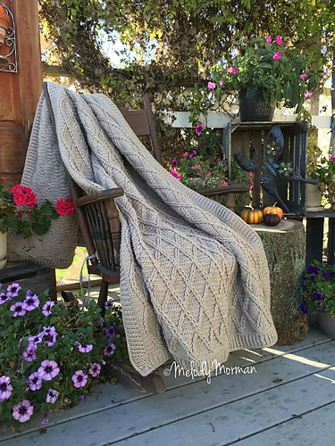 Ravelry: Once Upon A Cable Blanket pattern by Lisa van Klaveren