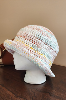 Lion Brand 24/7 Cotton base paired with I Love This Cotton Prints.