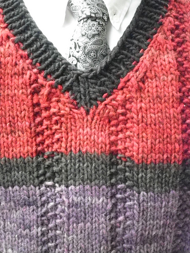 Ravelry: Super Chunky Seeded Column Vest pattern by Minh Han