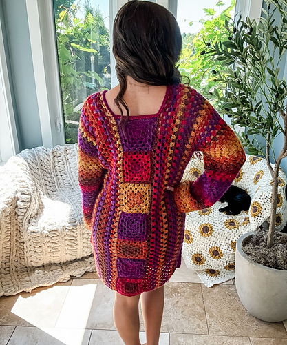 Retro Granny-to-dress - MJ's Off The Hook Designs