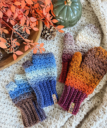 Chunky Suzette Mittens & Fingerless Gloves