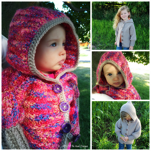Ravelry Rainbow Hugs Hoodie pattern by MJ's Off The Hook Designs