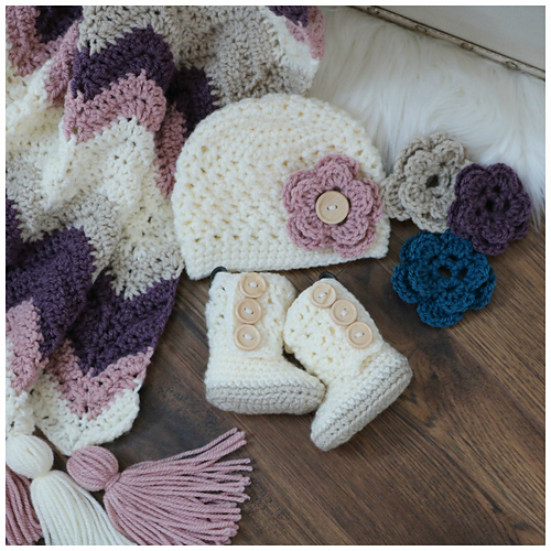 Dusty Rose Baby Set photo 3
