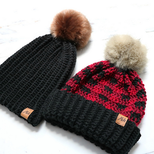 Buffalo Plaid Familie Lue Sett - MJ's Off The Hook Designs