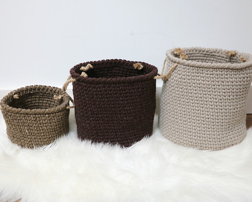 Ravelry: Rustic Farmhouse Nesting Baskets pattern by MJ's Off The Hook ...