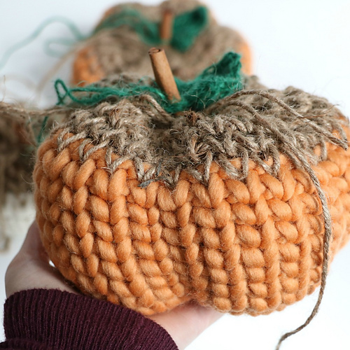Ravelry: Knit Look Rustic Pumpkin pattern by MJ's Off The Hook Designs