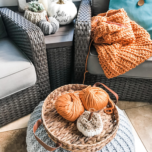 Ravelry: Hello Harvest Chunky Blanket pattern by MJ's Off The Hook Designs