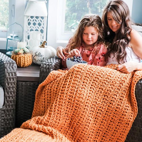 Ravelry: Hello Harvest Chunky Blanket pattern by MJ's Off The Hook Designs