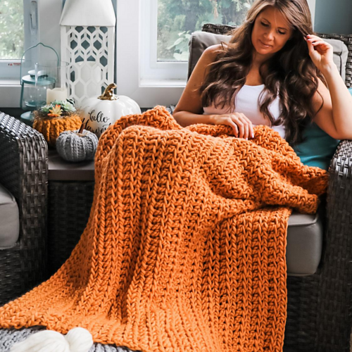 Ravelry: Hello Harvest Chunky Blanket pattern by MJ's Off The Hook Designs