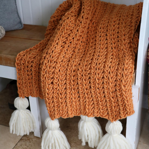 Ravelry: Hello Harvest Chunky Blanket pattern by MJ's Off The Hook Designs