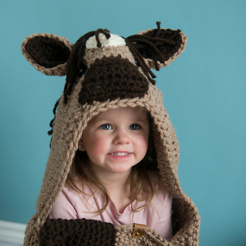 Ravelry Hooded Horse Blanket pattern by MJ's Off The Hook Designs