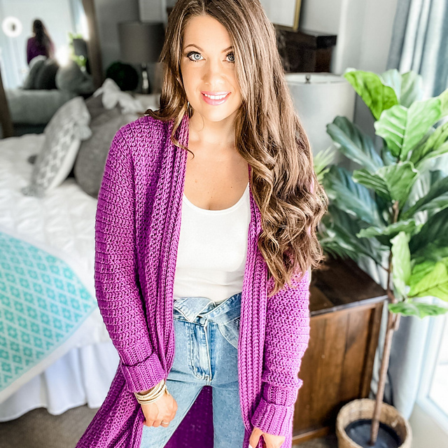 Mauve-A-Lous Duster Cardi pattern by 