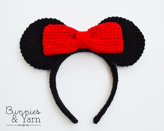 Ravelry Mouse headband pattern by Michelle Alvarez