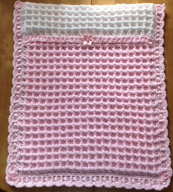 Ravelry Peyton Pram Blanket pattern by michelle stalker