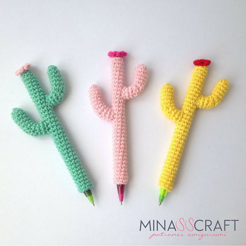 Cactus pen and pencil cozy photo 1