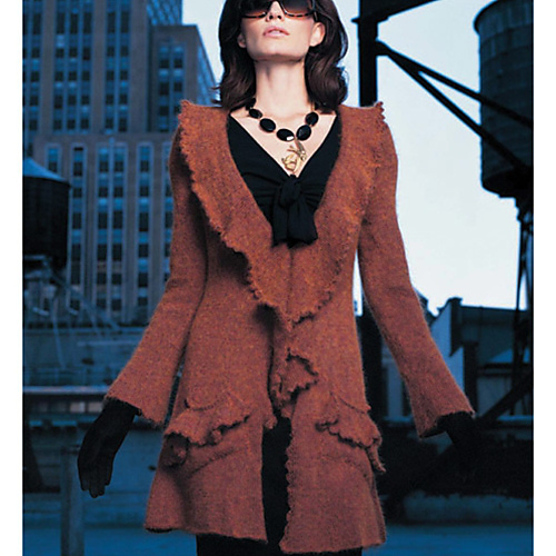 Ravelry 14 Ruffled Jacket pattern by Margery Winter