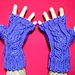 Fingerless braid mittens pattern 