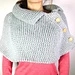 Loom knitted poncho cape pattern 