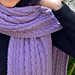Amethyst Cable Scarf pattern 