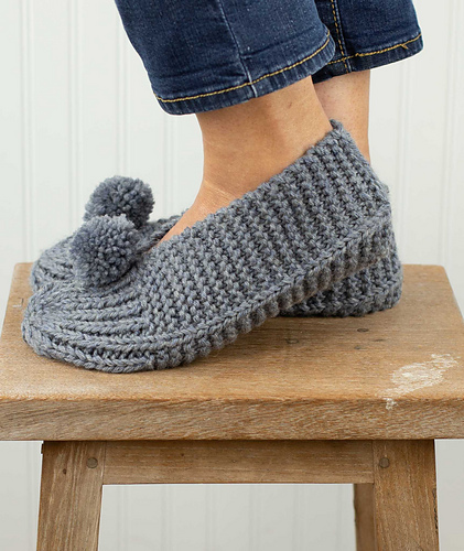 Familie Slippers - Churchmouse Yarns and Teas