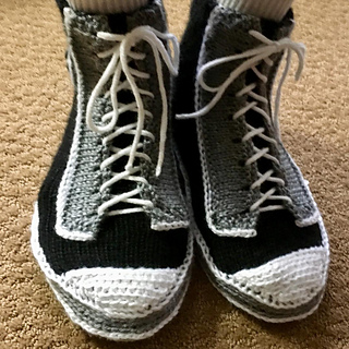 tennis shoe slipper pattern