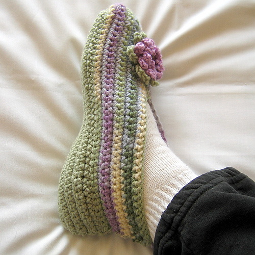 Ravelry: Crochet Slippers - Foot Rugs pattern by Sandy Marie